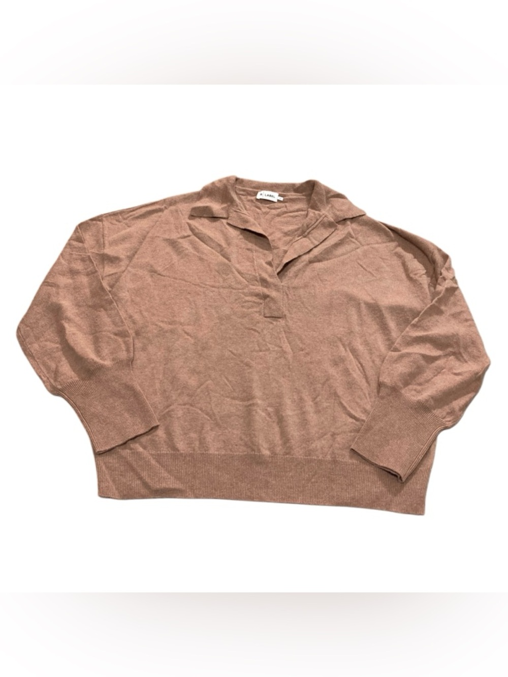 The Reset R Label Wool Cashmere Blend Boyfriend Collar Sweater XL READ